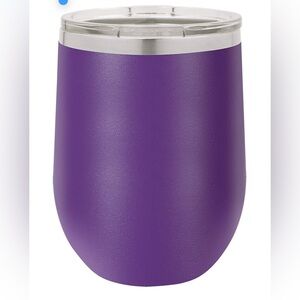 Polar Camel Vacuum Insulated Stemless Wine Glass with Lid 12 oz stainless steel